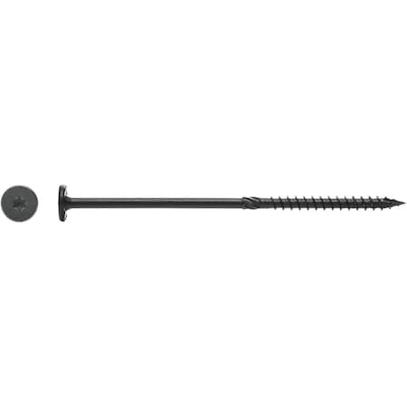 Big Timber No, 15 x 3'' Wafer Head Black Wood Screw, 25 Ct. WTX153-25