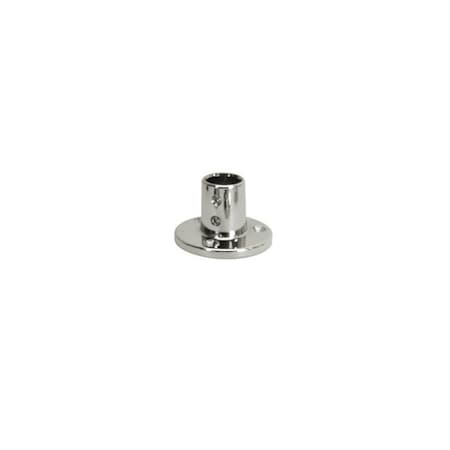 Whitecap S1468C 0.87 in. 90 deg Chrome Plated Zamac Round Base Cap W7E-S1468C