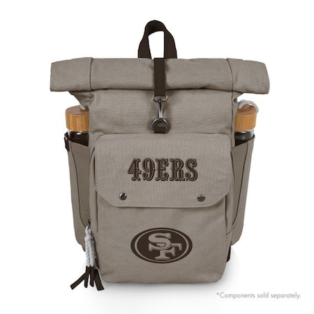 Picnic Time Family Of Brands NFL San Francisco 49ers - Carmel Roll Top Picnic Backpack Cooler 529-00-105-274-2
