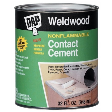 Dap 1 Quart Weldwood Nonflammable Contact Cement  25332 DA309729