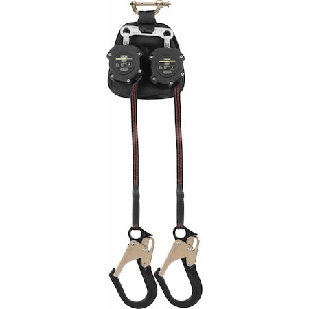 Ironwear 6' Leading Edge Web Self Retracting Lifeline w/ Rebar Hooks 2206D-ARH-NS-LE