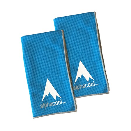 Alphacool Mesh Instant Cooling Towel (2-Pack) - Cool Blue - One Size 675595812217