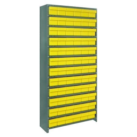 Quantum Storage Systems 13 SHELF CLOSED UNIT W/60 BINS CL1275-601701YL