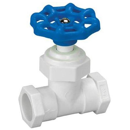 Gourmetgalley VSVP40E4B 0.75 in. PVC Solvent Weld Stop Valve GO2670444