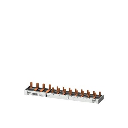 Siemens compact Pin Busbar 10mm2 connection: 3p/ N FI N-left 1x RCCB 4-pole + 8x 5ST3783-0KL