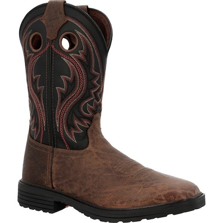 Durango Workhorse Work Boot, Mocha Safari And Black, Size 8.5 DDB0529