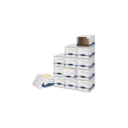 Bankers Box File/Cube File Storage Box Shell - Internal Dimensions: 13in Width x 16.50in Depth x 10.50in, 6PK 1626