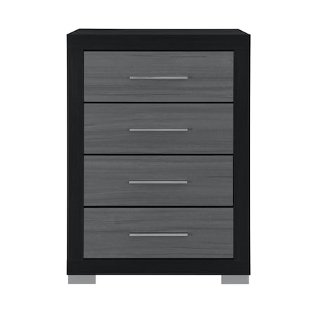 Global Furniture Usa Contemporary Emma Black/Grey Chest EMMA-BLACK/GREY-CH
