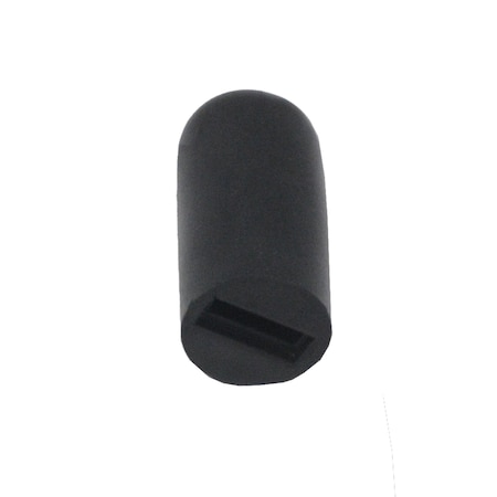 Invacare Hme Rubber Tip For E&J, Fit 5/8" Flat Handle, Black, 2"L 106463