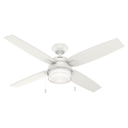 Hunter Fan Ocala 52 in. Bronze White LED Indoor and Outdoor Ceiling Fan 59240