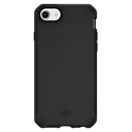 Itskins Spectrum Solid Case For Apple Iphone Se 2022 / Se 2020 / 8 / 7 / 6s / 6, Plain Black APS2-SPEPR-PBLK