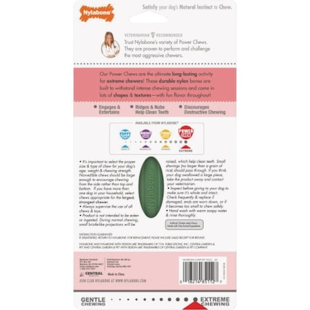 Nylabone Power Chew Comfort-Hold Large Chicken Jerky Dental Chew Toy NEHB004W