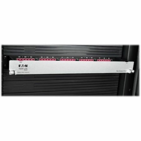 Eaton 40/100Gb Fiber Breakout Patch Panel 40Gb to 4 x 10Gb 100Gb to 4 x 25Gb 15 MTP QSFP to 60 LC N48K-15M8L60-B