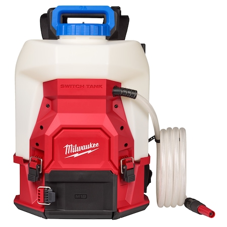Milwaukee Tool Backpack Sprayer, Polyethylene, 10 ft L Hose, Not Applicable L Wand 3019-21WS