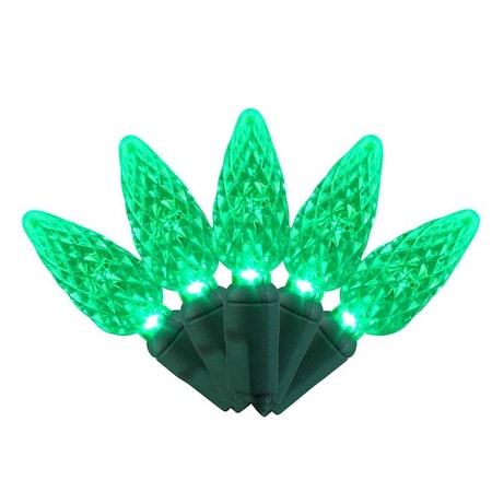 Celebrations LED C6 Green 5 ct Replacement Christmas Light Bulbs 04-07004A