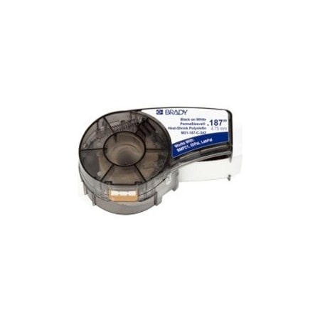 Brady Heat Shrink Wire and Cable Labels for Brady M210 and M211, 3/16in dia M21-187-C-342