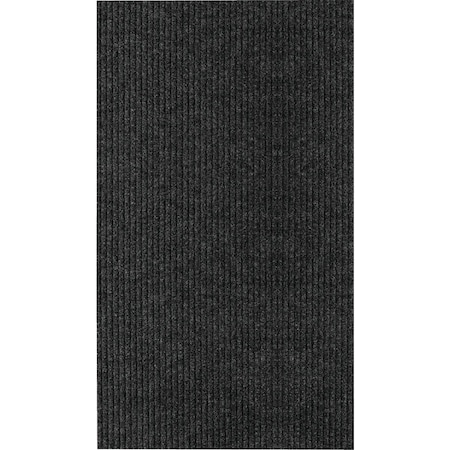 Multy Home Concord 22'' x 36'' Charcoal Carpet Utility Floor Mat Indoor/Outdoor MT1005396