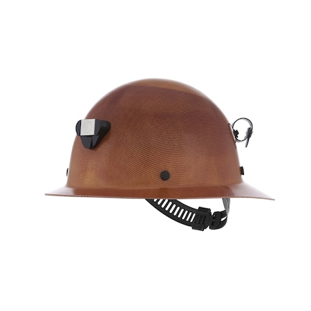 Msa Safety Skullgard Protective Hat Natural Tan - w/ Staz-On Suspension, lamp bracket and cord holder, Standard 460389