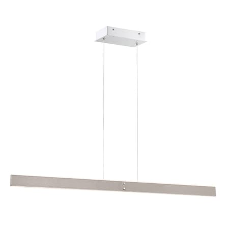 Eurofase Verdura Modern Integrated LED Indoor Chandelier, 1-Light, Linear, Dimmable, Grey 44298-029