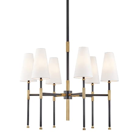 Hudson Valley Lighting Bowery 6 Light Chandelier 28 In. Aged Old Bronze 3728-AOB
