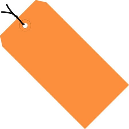 Box Packaging Global Industrial Shipping Tag Pre Strung #3 3-3/4inL x 1-7/8inW Orange 1000/Pack G11032H