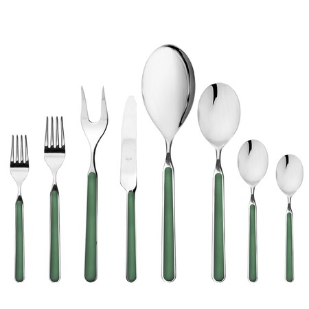 Mepra Fantasia Flatware Set - 43 Pieces - Green 10V622043