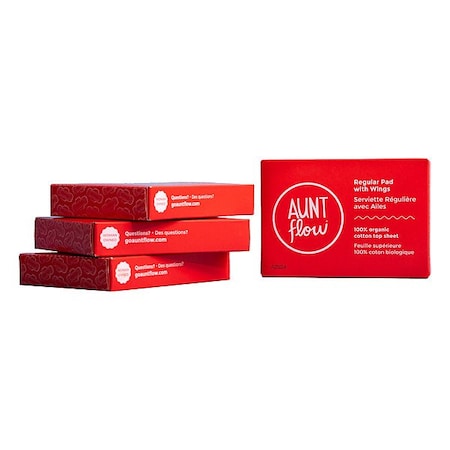 Aunt Flow Sanitary Napkin, PK250 PADS-ORG-UNVL-250