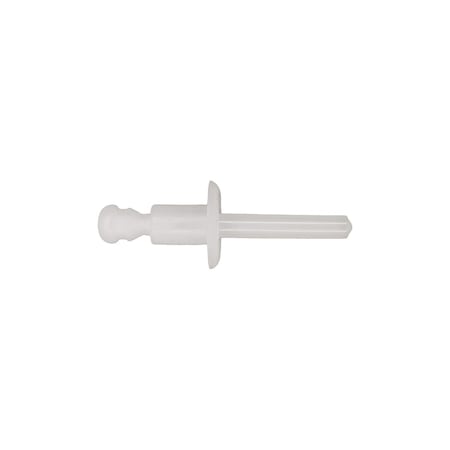 Auveco VW/Audi/Seat /Skoda Nylon Rivet, Natural Nylon, 6mm Diameter, 13mm Flange, 25PK 21817