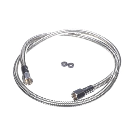 T&S Brass TandS Brass Flexible Hose, 60in, Stainless Steel 013E-60H