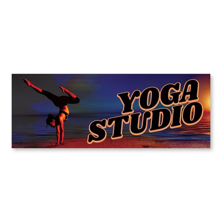 Signmission Yoga Studio, 12 Inch, Decal D-12-30442