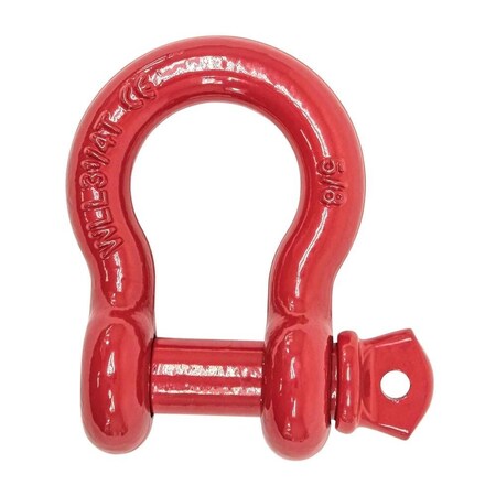 Mytee Products 5/8in Anchor Shackle Forged Carbon Steel w/Alloy Screw Pin WLL 3.25 Tons 6,500 lbs SHACKLE-ANCHOR-SP-58