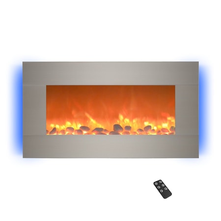 Northwest 30in Wall Mounted Electric Fireplace 13 Backlight Colors and Remote Control 80-BL31-2002