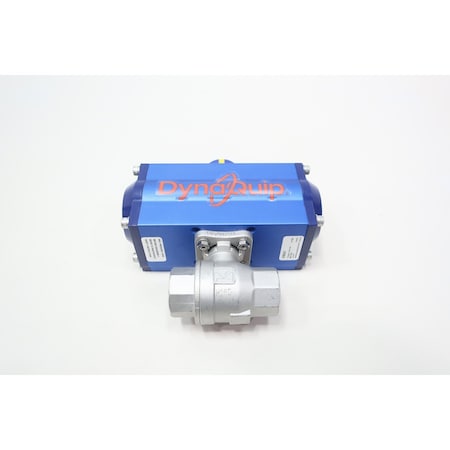 Dynaquip STAINLESS PNEUMATIC THREADED BALL VALVE 1IN NPT 4TL12