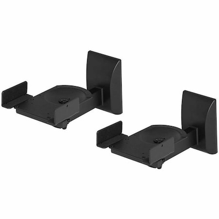Monoprice UNIVERSAL BOOKSHELF SPEAKER WALL MOUNT BRACKETS, SWIVEL, TILT, DUAL SI 44896