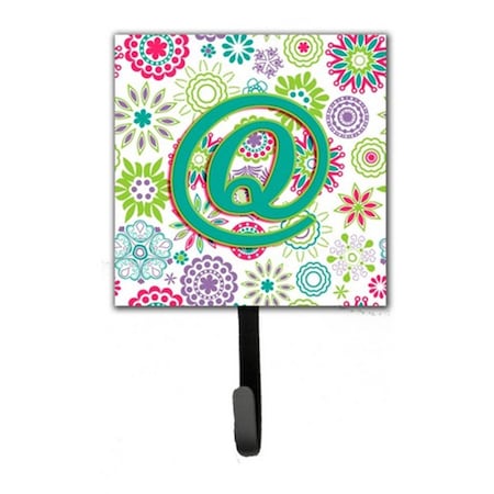 Carolines Treasures Letter Q Flowers Pink Teal Green Initial Leash and Key Holder CJ2011-QSH4