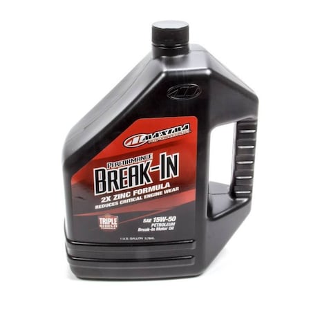 Maxima Racing Oils MAX39-119128S Performance Break-In Motor Oil ZDDP 15W50 Conventional - 1 gal. MAX39-119128S