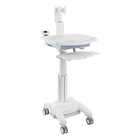 Luxor Medical Workstation Cart, 176 lb cap. MCWS003