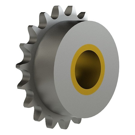 Brewer Machine & Gear Idler Sprocket, 3.3 in OD, Steel 40B19U