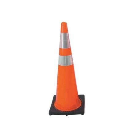 Cortina Safety Products DW Series Traffic Cone, 36 in H, 10 lb PVC, Orange/Black Base 831-03-500-06