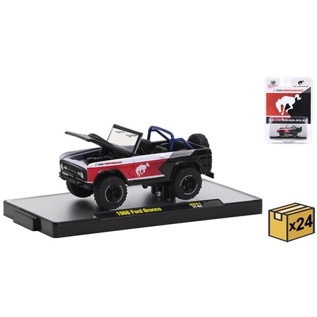 M2Machines 4 x 4 in. 1-64 Scale Trucks for 1966 Ford Bronco M2M31500-HS21-MSTR