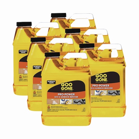 Goo Gone Pro-Power Cleaner, Citrus Scent, 1 qt Bottle, PK6 2112CT
