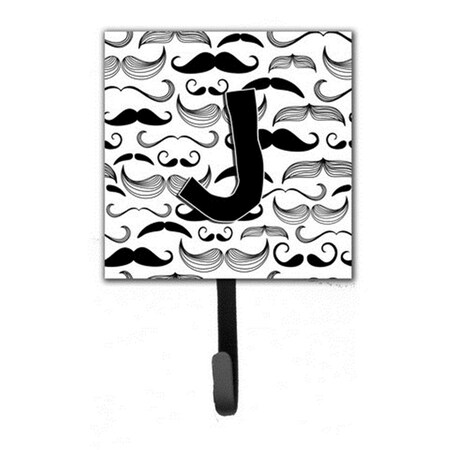 Carolines Treasures Letter J Moustache Initial Leash and Key Holder CJ2009-JSH4