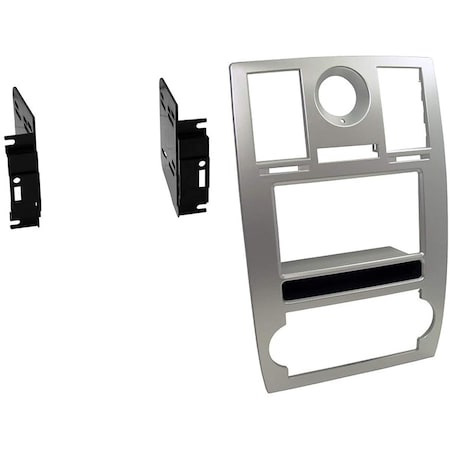 Acoustic Double DDIN Dash Panel Kit for Chrysler 300 2005-07 Silver AC1823039