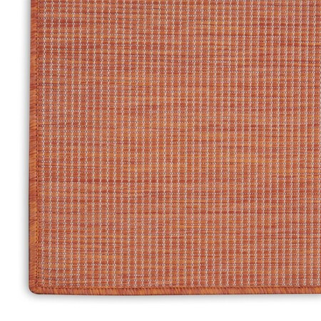 Homeroots 7' X 10' Terracotta Indoor Outdoor Area Rug 522585