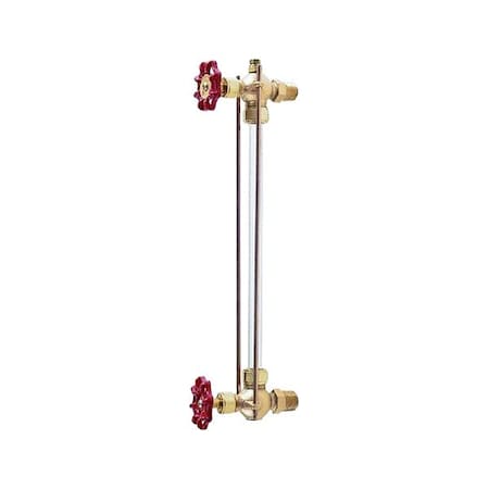 Apollo Valves Water Gauge, Pipe Size 1/2 In, MNPT 2020400