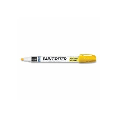 Markal PAINT-RITER VALVE ACTION Paint Marker, Yellow, 1/8 in Tip, Medium 434-96801
