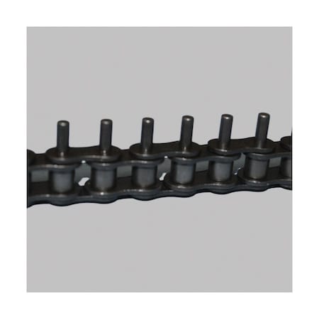 Tsubaki Single Pitch Standard Attachment chain, 10 ft OAL, 5/8 P, 0.4 Dia x 3/8 in W Roller, 600 SS 50ASD36LRB