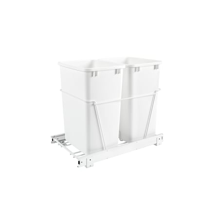 Rev-A-Shelf Steel; Plastic, White, 14.38 in W, 19.25 in H, 22 in D RV-18PB-2 S