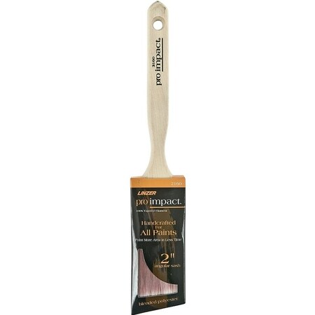 Linzer WC Paint Brush, Natural Handle, Wood Handle, 2 in W, 2-1/2 in L Bristle 2160-2