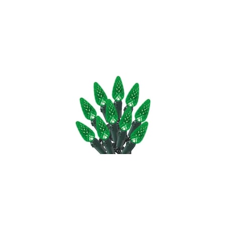Holiday Wonderland Christmas LED 70-Light Set, C6, Green 47875-88A